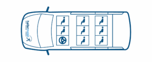 KLEINBUS - 8 mal Standard Sitze